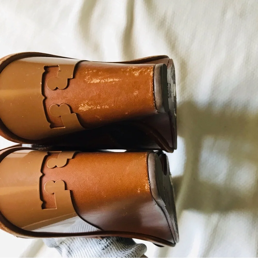 Tory Burch Brown Wedge Sandals